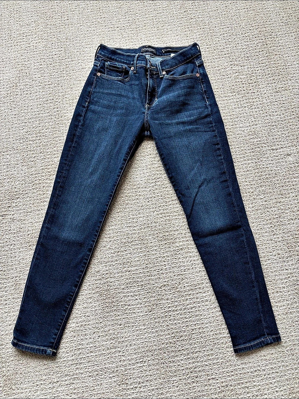 Banana Republic Skinny Dark Wash Ankle Jean Blue